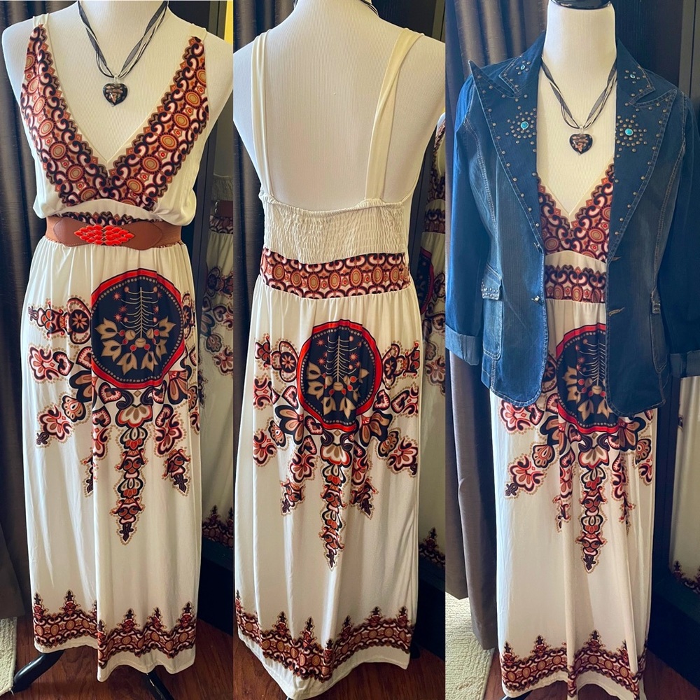 Maxi Aztec style dress